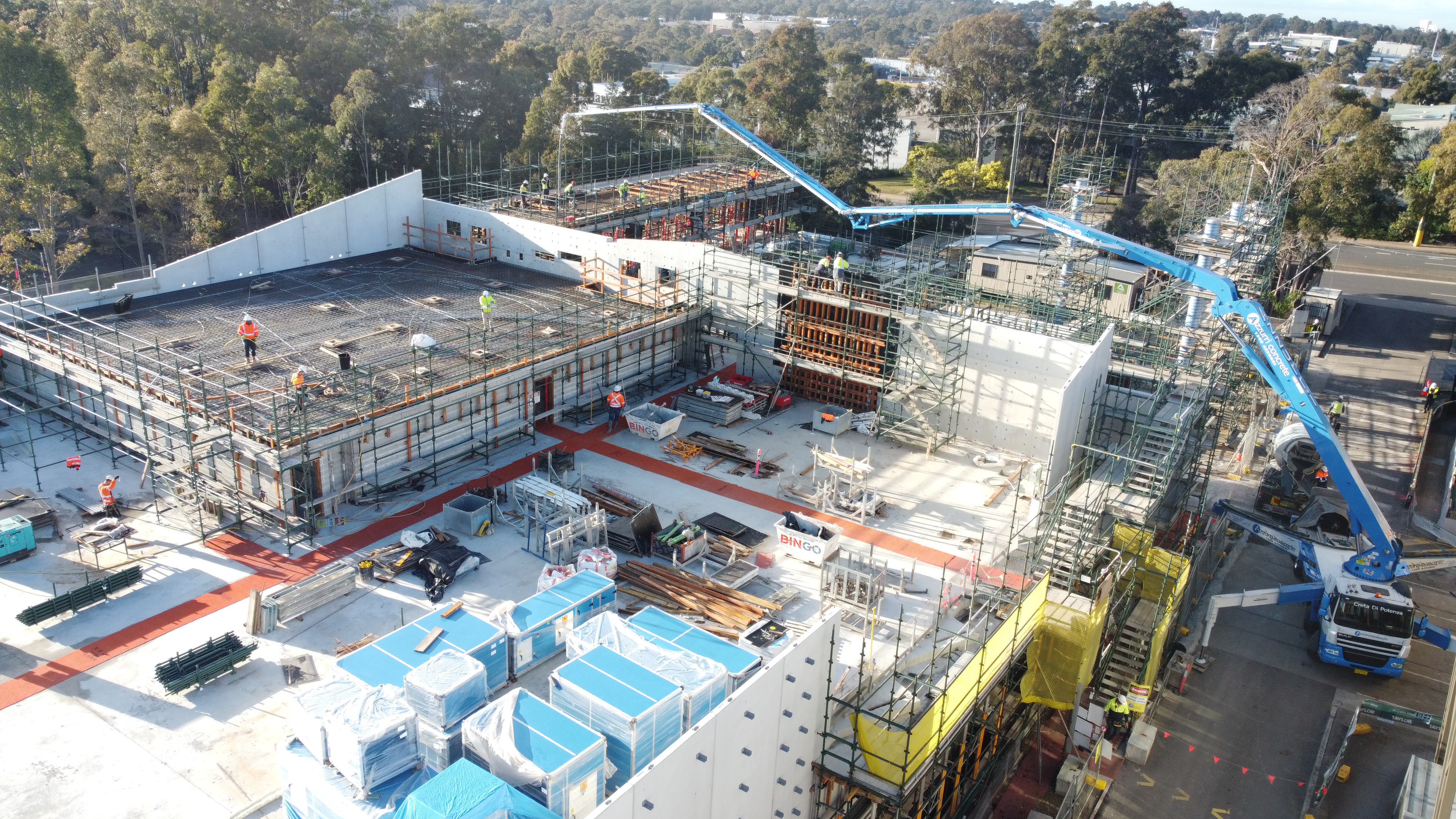 Powerhouse Museum Castle Hill - construction works 1