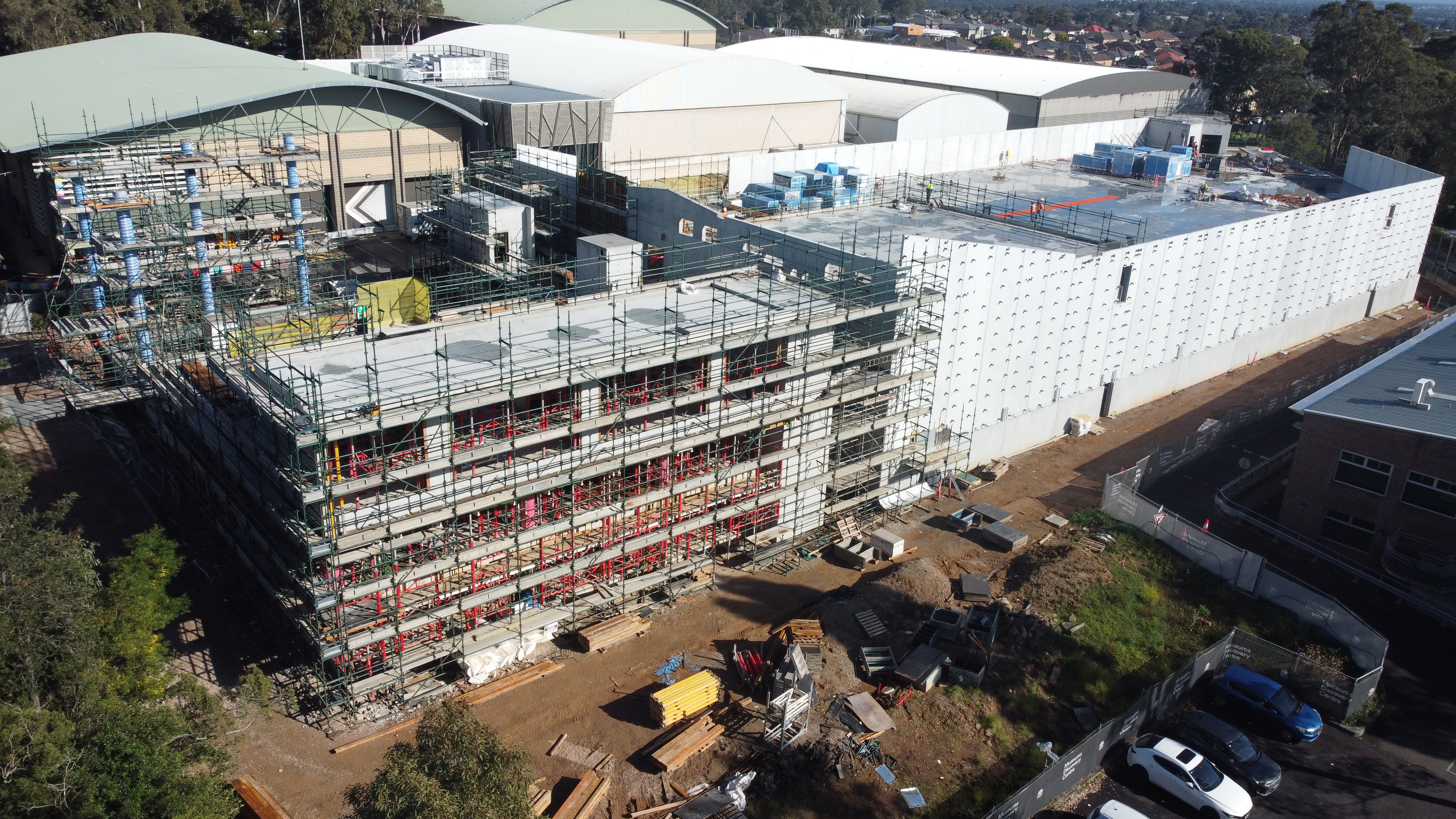 Powerhouse Museum Castle Hill - construction works 2 