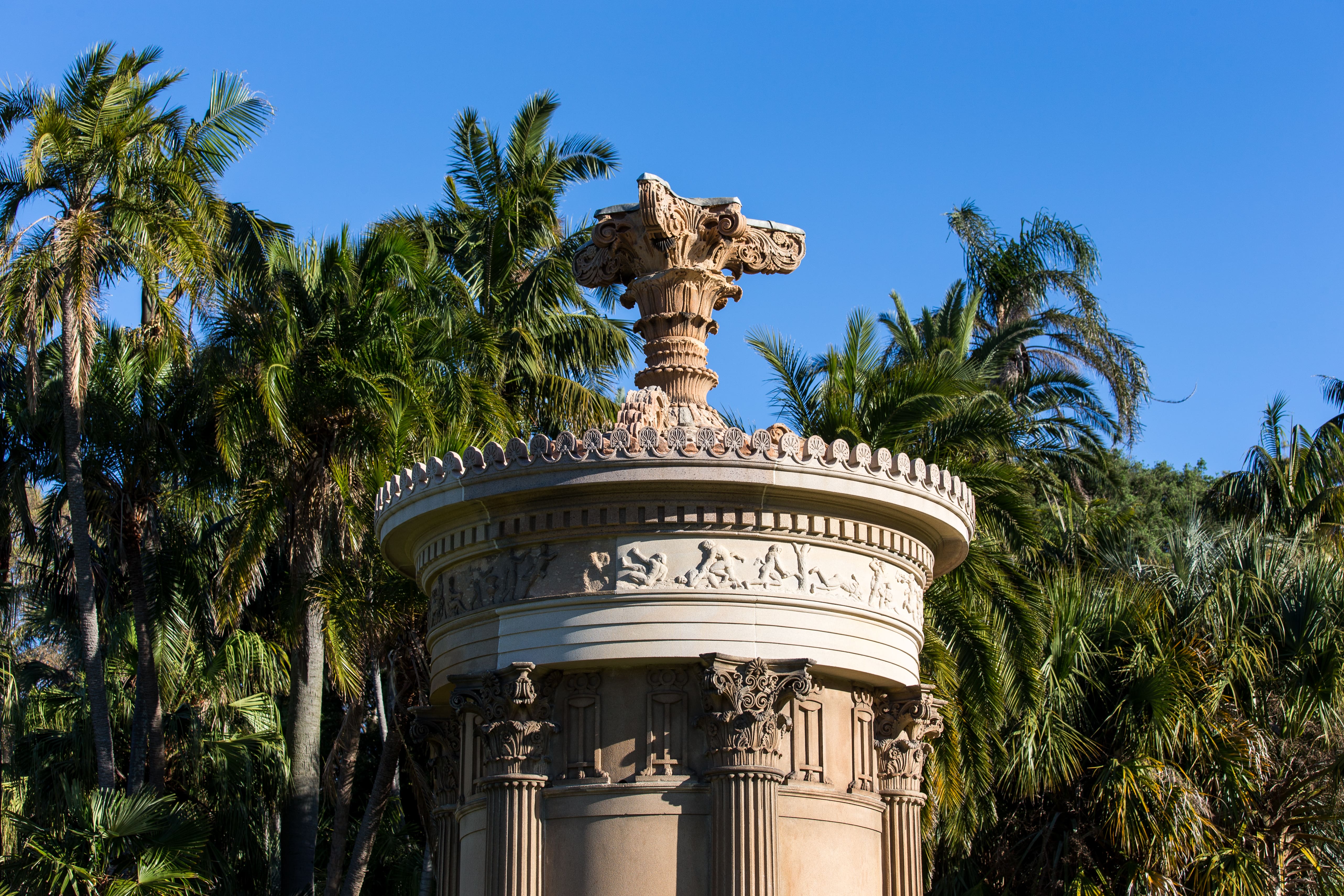 Choragic Monument of Lysicrates - Royal Botanic Gardens, close up