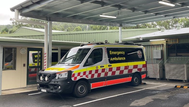 Ambulance at station