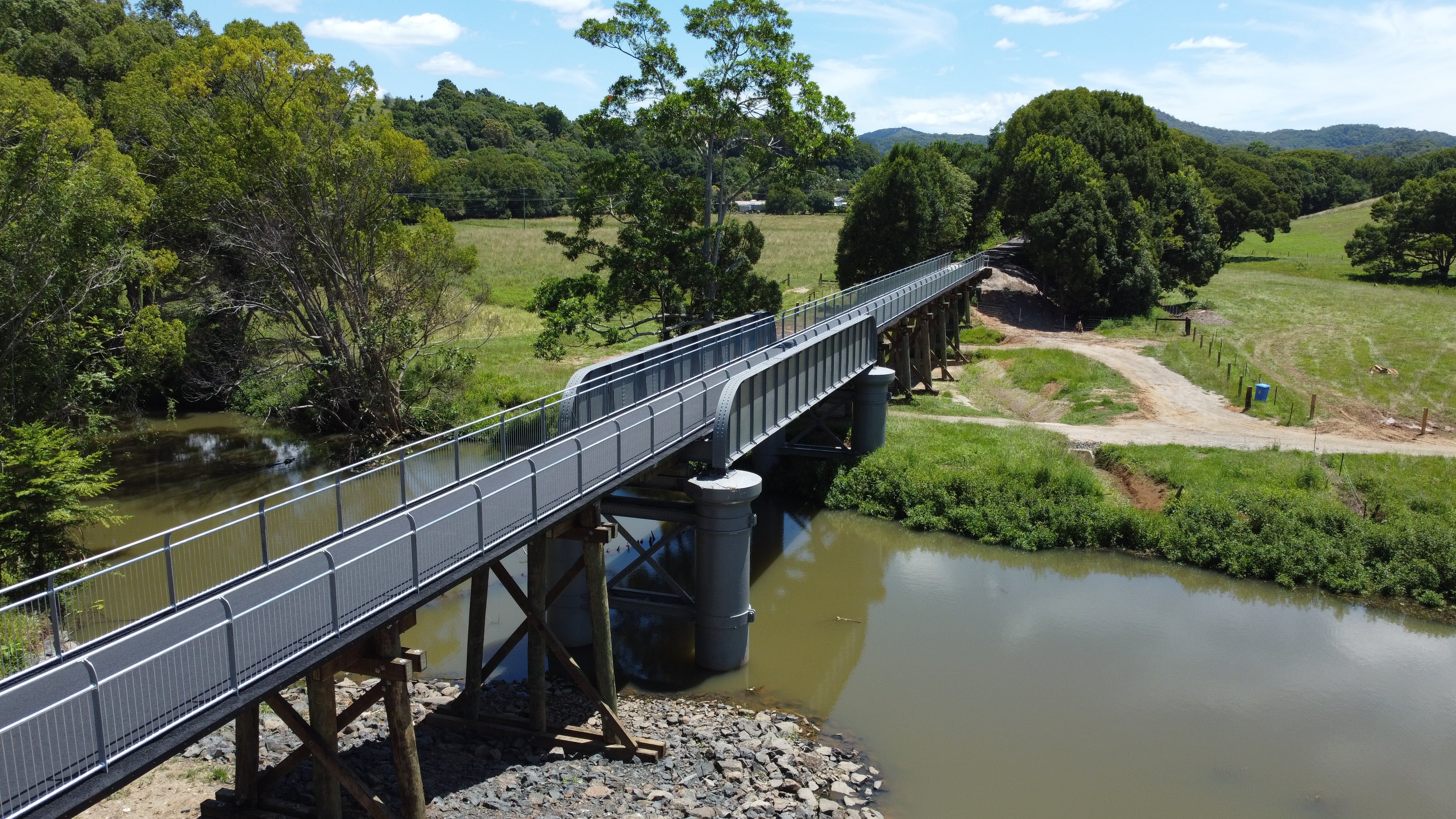 Northern Rivers Rail Trail completed bridge pathways.JPG