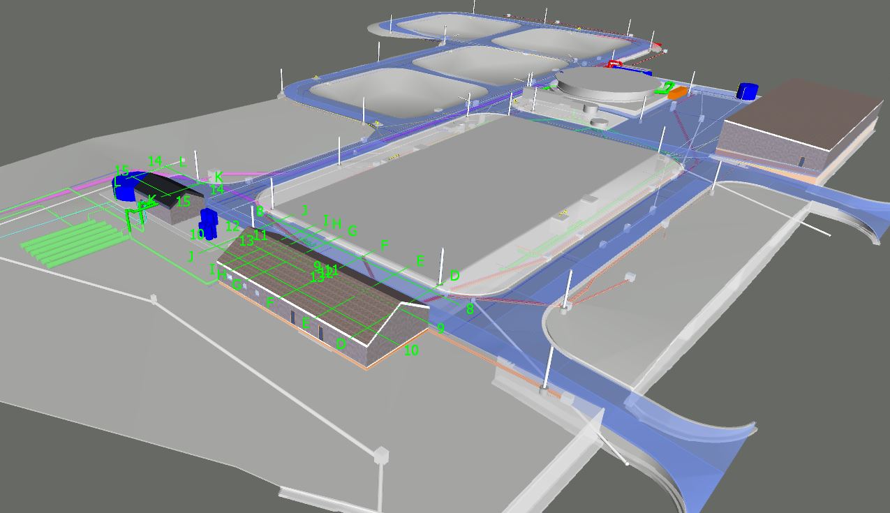 North Grafton Sewerage Treatment Plant model